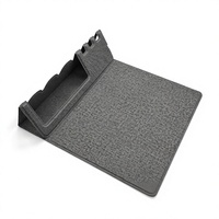 Tapis de bureau multifonctionnel en cuir pliable antidérapant à chargement sans fil, couleur unie, nouvelle arrivée transfrontalière