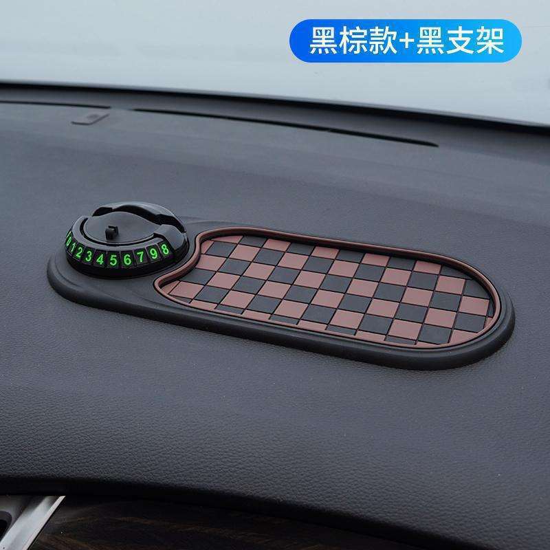 Marron à carreaux noir