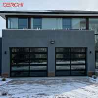 Australie Villa Caché Automatique Noir Aluminium Grille 16x7 Porte de Garage Grilles Modernes Lattes Portes de Garage Avec Portes Piétonnes