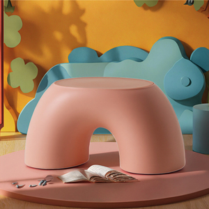 Tabourets à Chaussures en Plastique pour Enfants au Design Simple et Moderne - Product Image 3