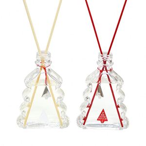 Diffuseur d'arômes en verre pour sapin de Noël avec bouchon argenté et breloque étoile, parfum d'ambiance pour la maison - Product Image 5