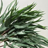 Feuilles d'eucalyptus artificielles de haute qualité L-R200, style forêt, pour la décoration de scènes de mariage et les bouquets de mariée