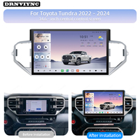 Autoradio Android 14,6 pouces 8 cœurs avec écran tactile, navigation GPS, CarPlay sans fil pour Toyota Tundra 2022 2023 2024