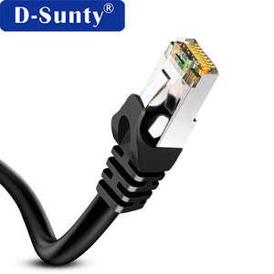 Câble de communication Ethernet LAN haute vitesse S/FTP Cat6 Cat6a, cordon de brassage en cuivre nu 24AWG 26AWG 28AWG noir RJ45 4 paires, conforme RoHS - Product Image 3
