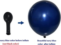 Kit de guirlande de ballons en latex bleu marine - Guirlande de ballons d'inspiration vintage pour Bar Mitzvah, fête nautique et arche de mariage moderne
