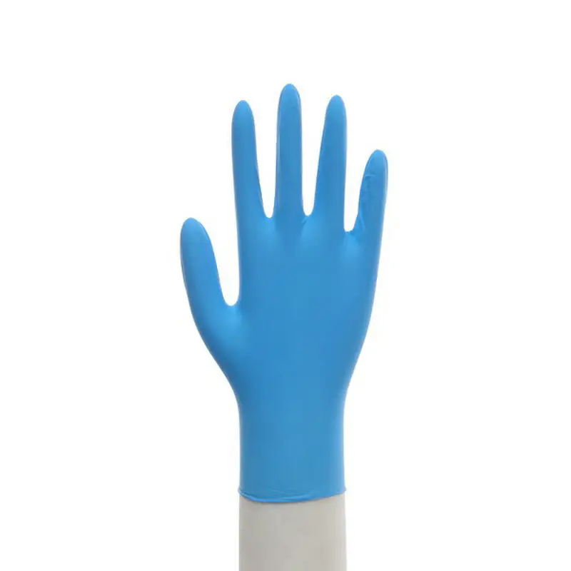 Hohe qualität einweg nitril handschuhe mit lebensmittel grade zertifiziert