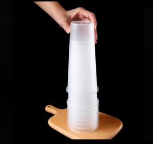 Factory Custom Printed Disposable Cold Hot Drink Lid PP Plastic Cups BPA Free Eco-Friendly Food Safe Design for <strong>Boba</strong> <strong>Bubble</strong> Use - Product Image 1