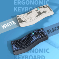 Venta de fábrica Mecanico RGB Light Gaming Keyboard Perfil bajo 2,4 Ghz BT 2017 Modos triples para PC Computer Gamers Mechanical