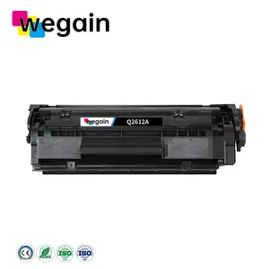 Cartucho de Toner Laser Q2612A premium preto Wegain Compatível para HP LaserJet 1010/1012/1015/1018/1022