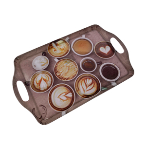 <span class=keywords><strong>Plateau</strong></span> de service à café <span class=keywords><strong>antidérapant</strong></span>, fabrication directe, impression personnalisée, <span class=keywords><strong>plateau</strong></span> à thé rectangulaire en mélamine - Product Image 5