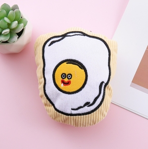 Bán buôn nhung bánh mì luộc trứng bánh quy kêu cót két đồ chơi con chó bền răng Làm sạch con chó nhai đồ chơi - Product Image 5