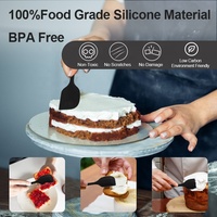 ODM&OEM Spatules en silicone sans BPA, résistantes à la chaleur, outils de pâtisserie, spatule à crème, grattoir à beurre, spatule à gâteau