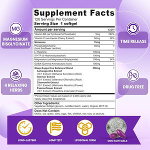 Capsules de mélatonine liposomale de haute qualité OEM/ODM pour un sommeil plus profond et plus sain - Faible teneur en glucides et en sucre - Product Image 6