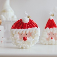 Weihnachtsmann-Kerzen Großhandel Handgemachte Weihnachtsgeschenk-Kuchenkerzen aus Vollraffiniertem Paraffin zur Heimdekoration