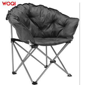 Fauteuil de camping pliable Woqi Outdoor Moon Chair, structure en aluminium, tissu Oxford, couleur graphite, portable, pour jardin et plage - Product Image 3