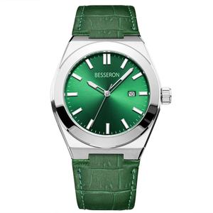 Reloj Personalizado de Acero Inoxidable de Alta Calidad con Esfera Personalizada, Relojes de Cuarzo con Correa de Piel de Cocodrilo de Fábrica - Product Image 2