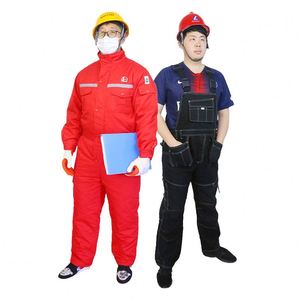 เสื้อยืดสีกรมท่าเพื่อความปลอดภัยสะท้อนแสงทัศนวิสัยสูงเสื้อสวมทับสำหรับก่อสร้างแขนยาว - Product Image 1