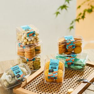 Boîte alimentaire pour Biscuits, pièces, boîte d'emballage transparente de haute qualité pour cookies rectangulaires - Product Image 2