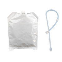 Sac d'alimentation en colostrum aseptique en feuille d'aluminium 2.5L 4L personnalisé avec tube d'alimentation en silicone pour veau de 60cm et 120cm