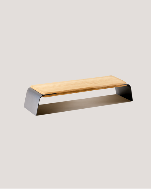 Elegant Solid Oak Monitor Arm with Aluminum Stand New Office Equipment