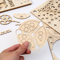 Puzzle 3D en bois à assembler soi-même, thème Cottage Européen, pour décoration, jouet de construction
