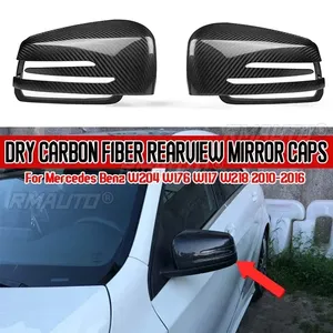 Cubiertas de Espejos Retrovisores de Fibra de Carbono Seca para Mercedes-Benz Clase A, B, C, E, S, CLS, GLK, W204, W207, W212, W176, W218, W221 - Product Image 1
