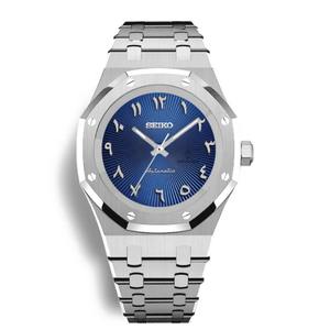 Reloj Deportivo de Lujo de Acero Inoxidable, Resistente al Agua, con Movimiento Mecánico NH35, Calendario, Cristal de Zafiro, Caja Poligonal, Casual - Product Image 4