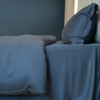 Ensembles de literie en Tencel Lyocell ultra-lisse Ensemble de couette de luxe Taie d'oreiller en soie pour la maison