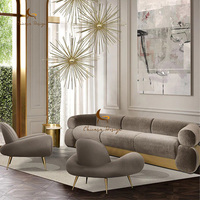 Ensemble de meubles de salon de haute qualité, design unique et confortable, fauteuil de détente avec revêtement en tissu