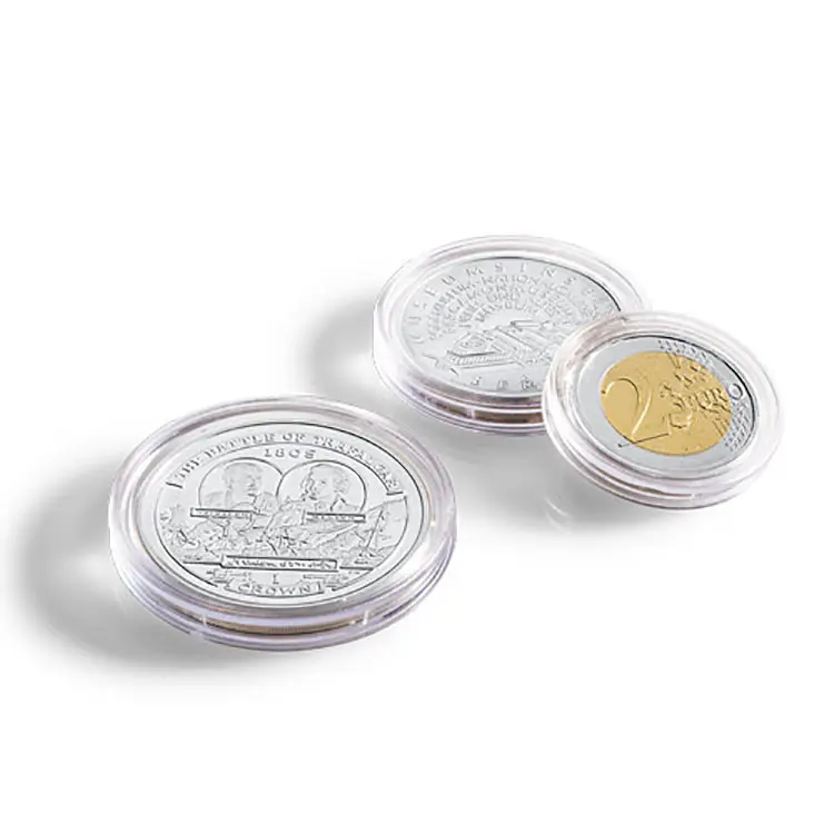 Capsule 22.5mm Storage & Accessories Queen's Beast Coins sealed chamber crystal clear coin reserve capsule