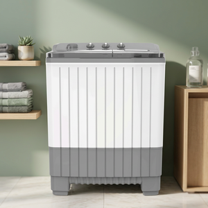 Lavadora semiautomática de doble tina de 8.5 kg con centrifugadora de 5.1 kg, cuerpo de plástico, para uso doméstico, venta al por mayor - Product Image 1