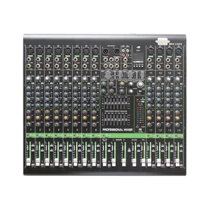 TEBO Professional 12 channels audio mixer usb blue teeth party DJ control audio equipment digital audio mixer for stage