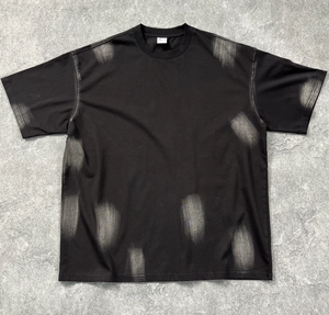 T-shirt pour homme 100% coton, version lourde 230g, motif graffiti 100% coton, coupe ample, style de rue - Product Image 5