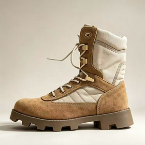 Botas de Desierto DSF112 de Gamuza Impermeables para Senderismo al Aire Libre, Color Coyote Marrón, para Todas las Estaciones - Product Image 1