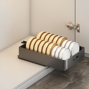 Séchoir à vaisselle personnalisé à 2 niveaux en métal au-dessus de l'évier avec plateau pour égouttoir à vaisselle de cuisine avec porte-couteau pour couverts - Product Image 6