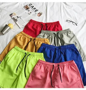 Wholesale Custom Plain Men Summer Polyester Swimming Beach Short Quick Dry Beachwear Board Swim Trunks Shorts