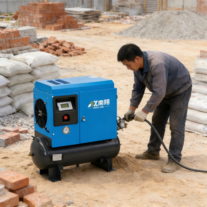 เครื่องอัดอากาศแบบสกรูพกพา เงียบ 3.7 กิโลวัตต์ 5 แรงม้า 2 in 1 แบบ VSD พร้อมลม - Product Image 4