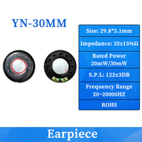 Haut-parleur pour casque de jeu Bluetooth, VR, AR, audio OEM personnalisé, 28/30/32 mm, 32 ohms, 20 mW, conforme à la norme RoHS