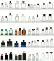 Flacon de parfum en verre transparent de luxe unique de 100 ml, nouveau design, vide, avec couvercle spécial, logo personnalisé, flacon de parfum en verre