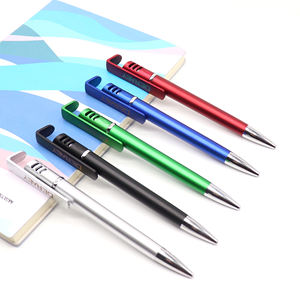 Stylet en plastique métallique Logo <span class=keywords><strong>de</strong></span> haute qualité, stylo à bille à écran tactile avec support <span class=keywords><strong>de</strong></span> téléphone portable, 10 pièces - Product Image 5