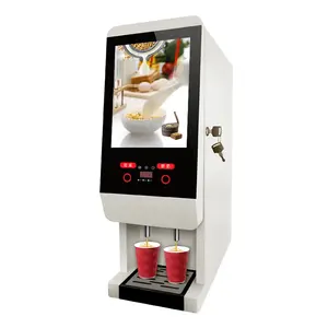 Dispensador de bebidas inteligente comercial de escritorio de Venta caliente máquina expendedora de café de frijol a taza