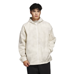 Veste bomber imperméable à capuche avec fermeture éclair, motif cœur imprimé par décharge, pour homme, nouvelle collection automne 2025, style streetwear américain - Product Image 1