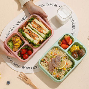 Food <b>Container</b> for School Bento Box Divided Snack Box Reusable Lunchable <b>Containers</b> - Product Image 3