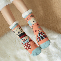 Haute Qualité Intérieur Thermique Polaire Doublé Chaussettes Hiver Chaud Fuzzy Anti Pantoufle Chaussettes Moelleux Sherpa Grip Chaussettes pour Femmes