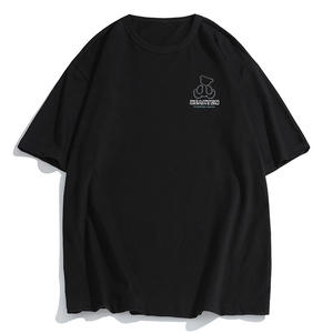 Camiseta holgada de <span class=keywords><strong>manga</strong></span> corta con cuello redondo y estampado de letras para mujer - Product Image 5