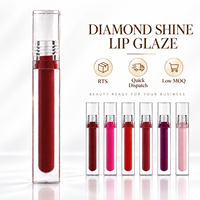 Gloss à lèvres miroir RTS 4ml, haute brillance, hydratant, faible transfert, faible MOQ 2 pièces, vente en gros, logo personnalisé