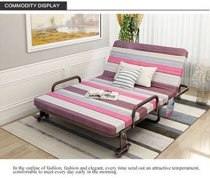 Nuovo Arrivo: Letto Pieghevole in <span class=keywords><strong>Ferro</strong></span> Battuto di Alta Qualità per Casa e Ufficio, Divano Letto Multifunzionale - Product Image 3