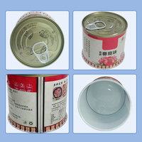 Conteneurs en fer blanc mat de qualité supérieure pour aliments, 73x65mm, pour tomates, vente en gros