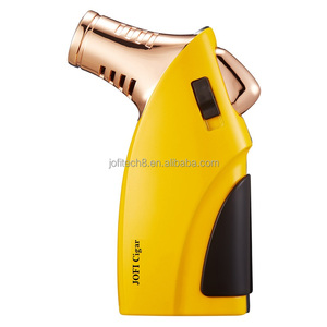 Briquet à cigare multifonctionnel JOFI en métal coupe-vent à double flamme, avec perforateur de cigare intégré, allumeur de cigare portable - Product Image 1