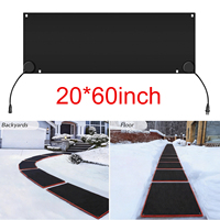 Tapis chauffant durable en caoutchouc et graphène pour la fonte de la neige, pour l'élimination de la glace en extérieur en hiver, sans prise, antidérapant, vitesse de 3 pouces par heure